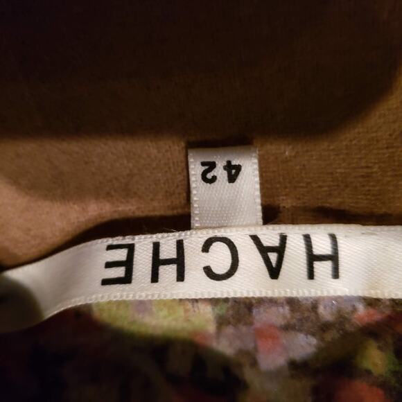 HACHE Floral Print Cashmere Wool Jacket - 42 - Picture 5 of 7